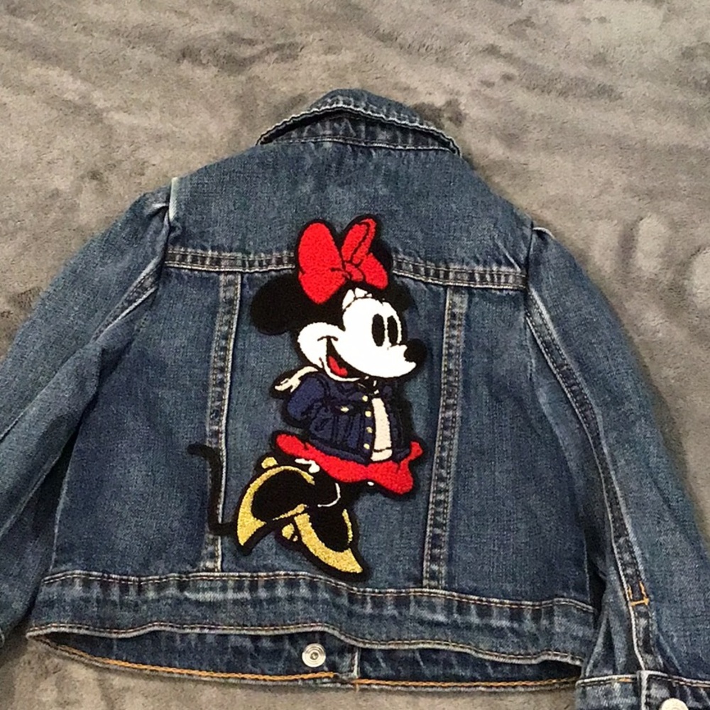 Baby Gap Disney Minnie Mouse Toddler Girls' Denim Jacket - 2T